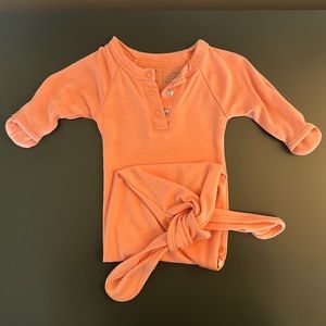 Goumi Kids x Babylist Bamboo & Organic Cotton Gown - Nectar, Newborn